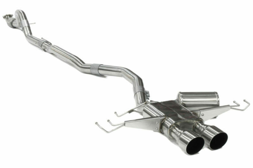 Perrin Resonated Catback Exhaust for 17+ Honda Civic Type R - PHP-EXT-303BR