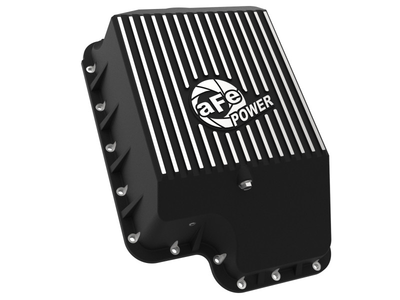 aFe Power Transmission Pan, Machined Fins for 03-07 F250 6.0L