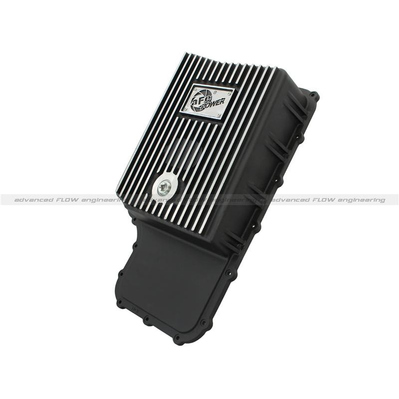 aFe Power Transmission Pan, Machined Fins for 03-07 F250 6.0L