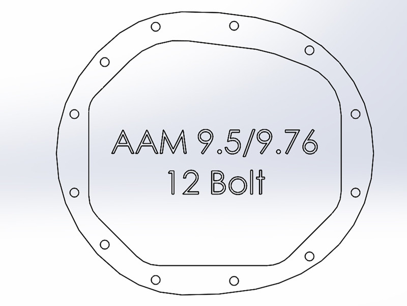 aFe Power Pro Series Rear Differential Cover Black for 14-19 Silveardo V8