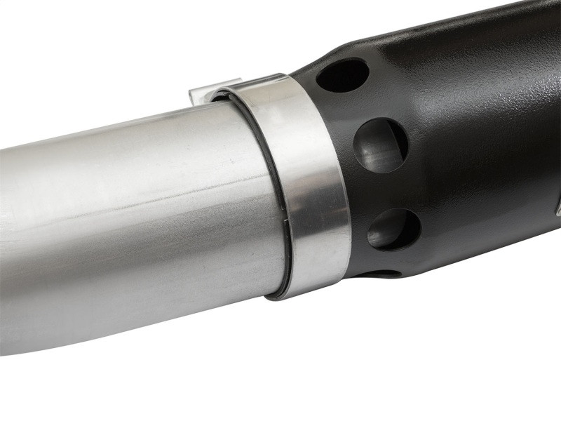 aFe Power Large Bore-HD 4" DPF-Back Exhaust Black Tip for 16-19 Titan XD 5.0L