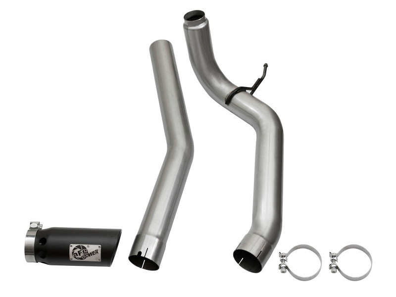 aFe Power Large Bore-HD 4" DPF-Back Exhaust Black Tip for 16-19 Titan XD 5.0L