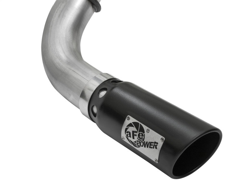 aFe Power Large Bore-HD 4" DPF-Back Exhaust Black Tip for 16-19 Titan XD 5.0L