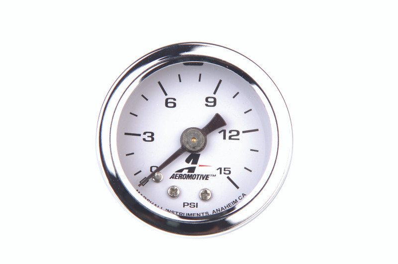 Aeromotive 0-15 psi Fuel Pressure Gauge - 15632
