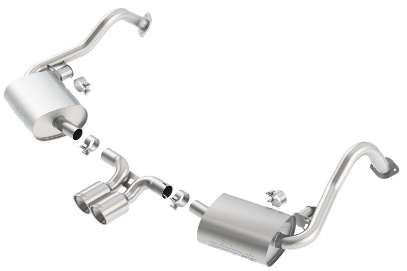 Borla Dual Center Rear Exit Catback Exhaust for 14-15 Porsche Cayman (981)