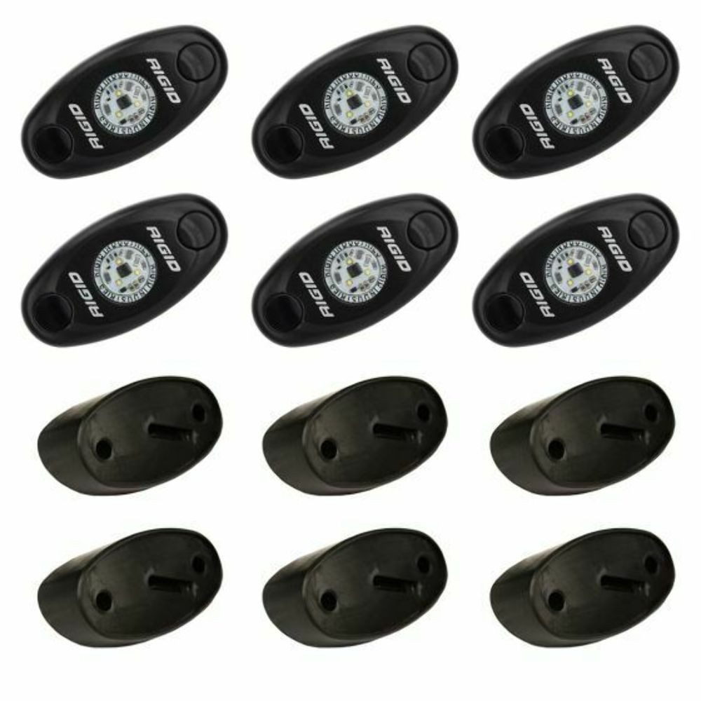 Rigid Industries Rock Light Kit- Cool White (6 lights) - 400253
