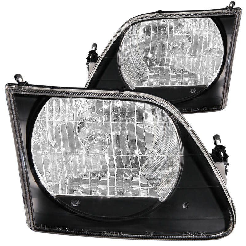 ANZO G2 CRYSTAL HEADLIGHTS BLACK for 97-03 FORD F-150 - 111083