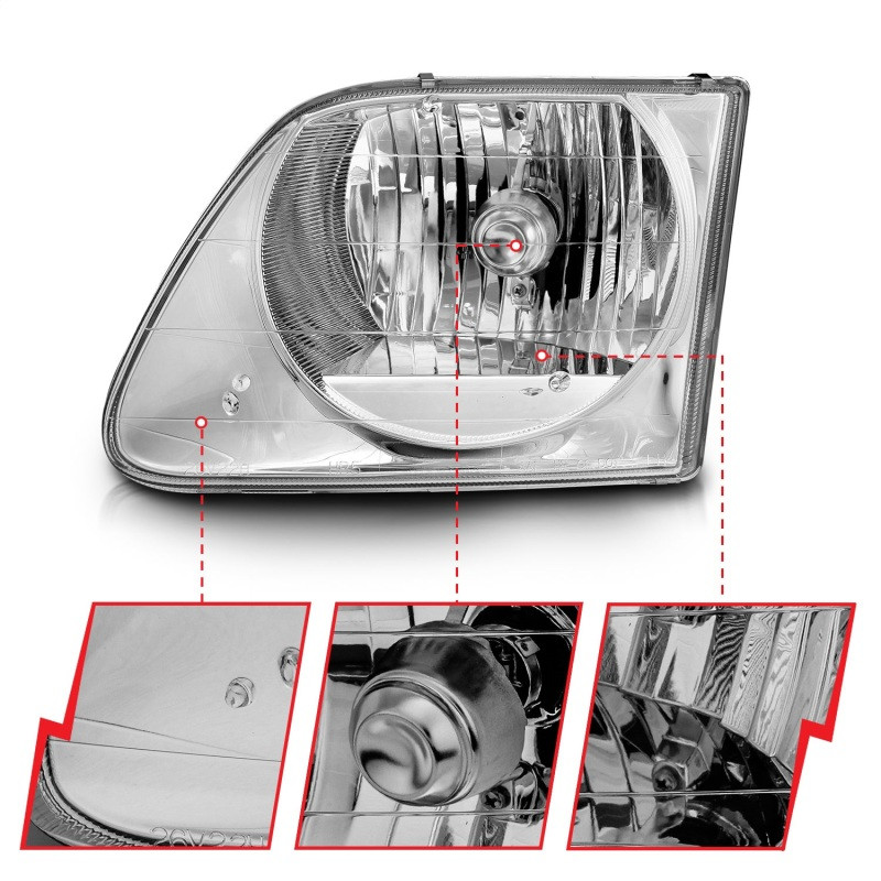 ANZO HEADLIGHTS CHROME G2 for 97-03 FORD F-150 - 111030