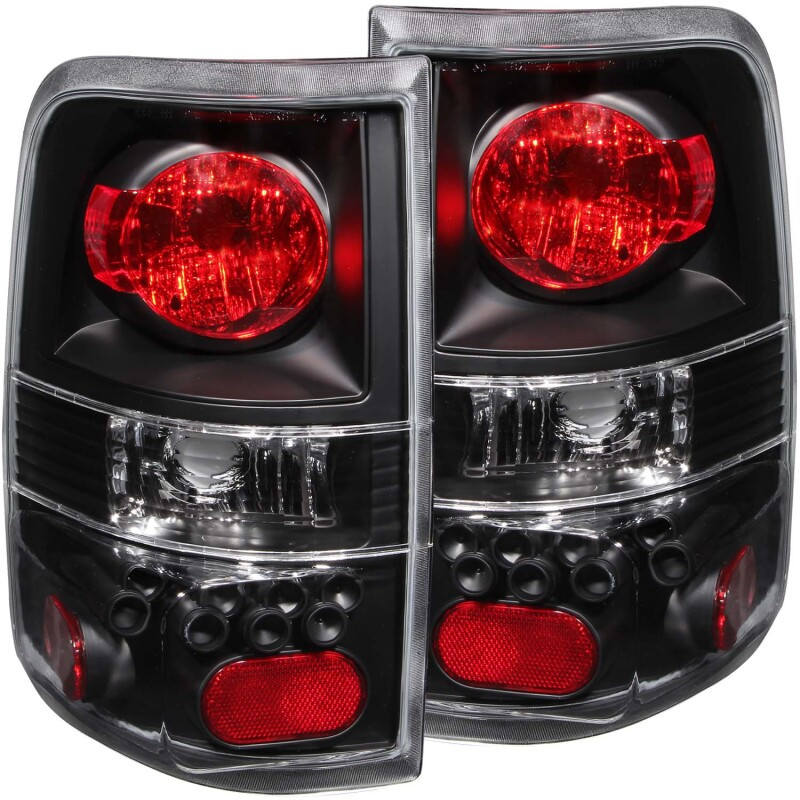 ANZO TAIL LIGHTS BLACK (L.E.D STYLE) for 04-08 Ford F150 - 211060
