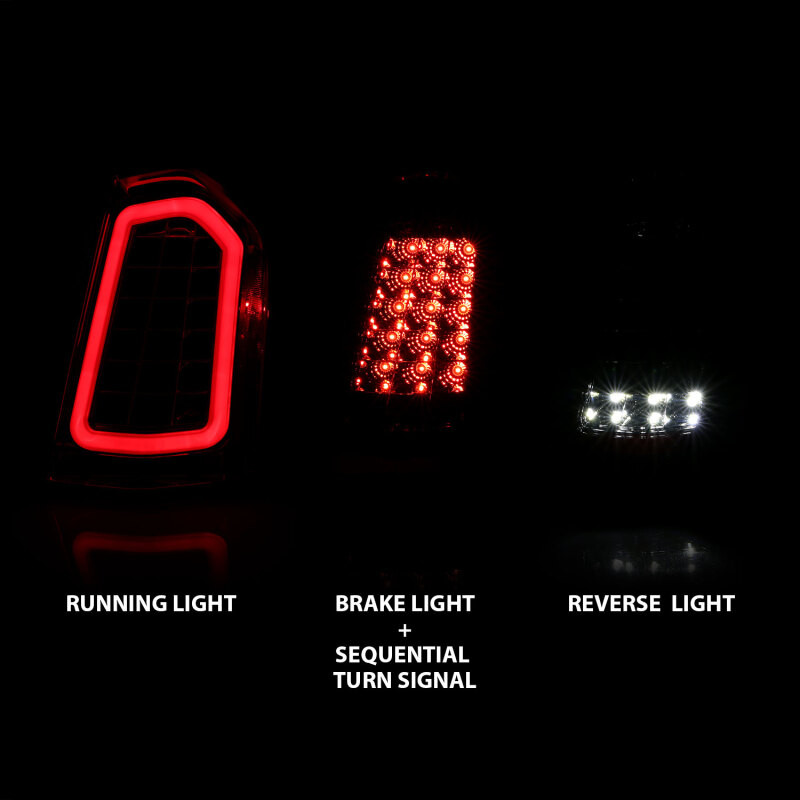 ANZO L.E.D TAILLIGHT CHROME W/ SEQUENTIAL SIGNAL for 11-14 Chrysler 300