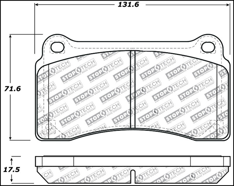 StopTech Street Performance Rear Brake Pads for 09+ GTR - 309.13830