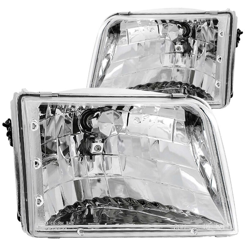 ANZO CRYSTAL HEADLIGHTS CHROME for 93-97 FORD RANGER - 111036
