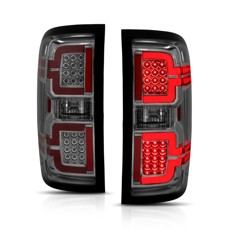 ANZO  L.E.D TAIL LIGHTS SMOKE LENS for 14-18 Silverado