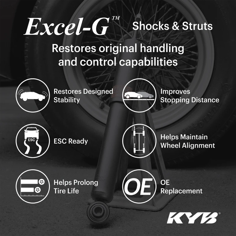 KYB  Excel-G Rear Shock for 2005-10 Grand Cherokee