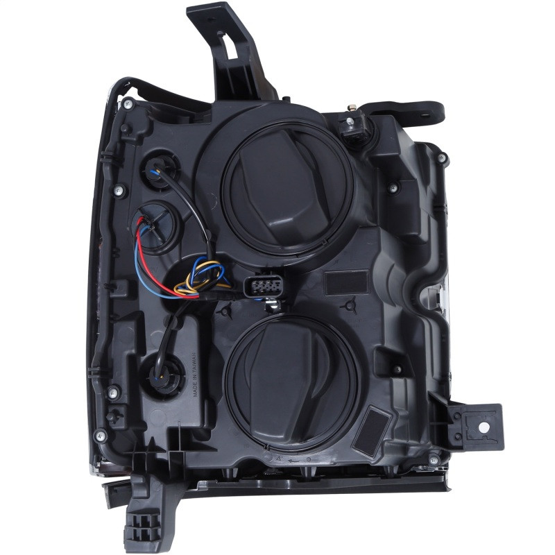 ANZO PROJECTOR SWITCHBACK HEADLIGHT BLACK W/ AMBER for 15-19 Silverado 2500HD