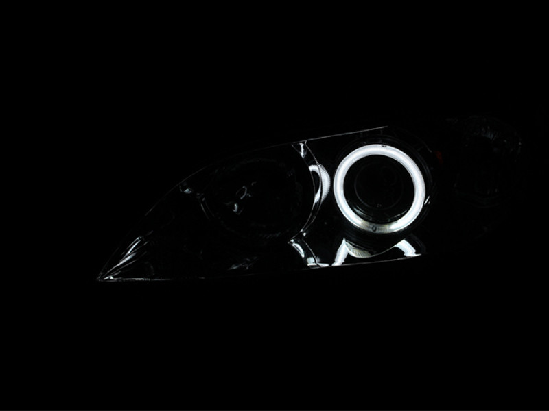 ANZO PROJECTOR HEADLIGHTS CHROME w/ HALO for 04-08 Mazda 3