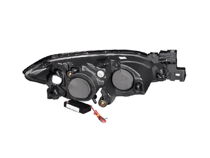 ANZO PROJECTOR HEADLIGHTS CHROME w/ HALO for 04-08 Mazda 3
