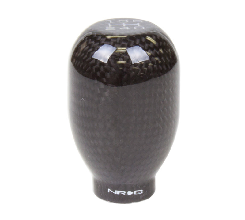 NRG 42mm - 5 Speed Black Carbon Fiber Heavy Weight Shift Knob (480g / 1.1lbs)