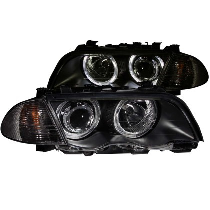 ANZO Projector Headlights w/ Halo Black (CCFL) for 1999-2001 BMW 3 Series E46