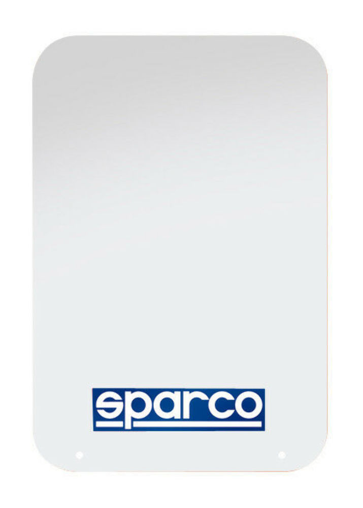 Sparco Mud Flaps - Pair - White - 03791