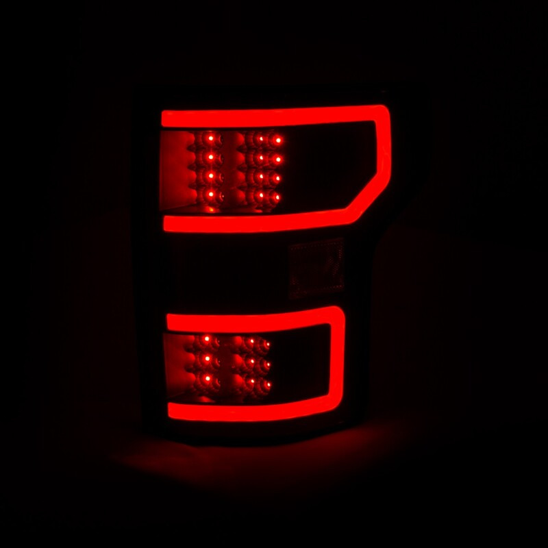 ANZO L.E.D TAIL LIGHTS BLACK  for 18-19 Ford F150 - 321338