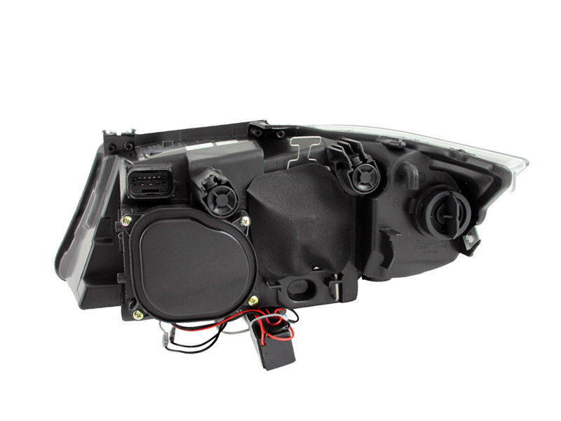 ANZO PROJECTOR HEADLIGHTS HALO w/ LED BAR BLACK for 06-08 BMW E90 / E91