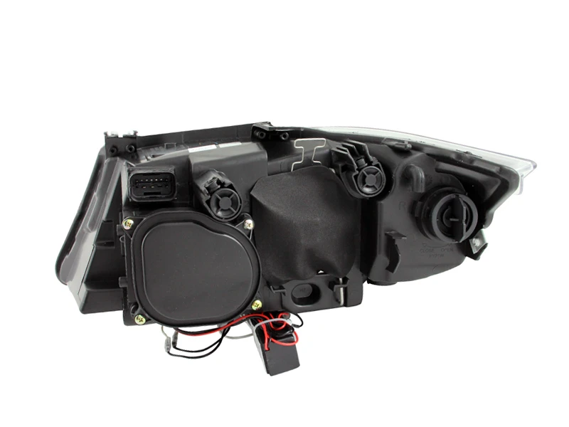 ANZO PROJECTOR HEADLIGHTS HALO w/ LED BAR BLACK for 06-08 BMW E90 / E91