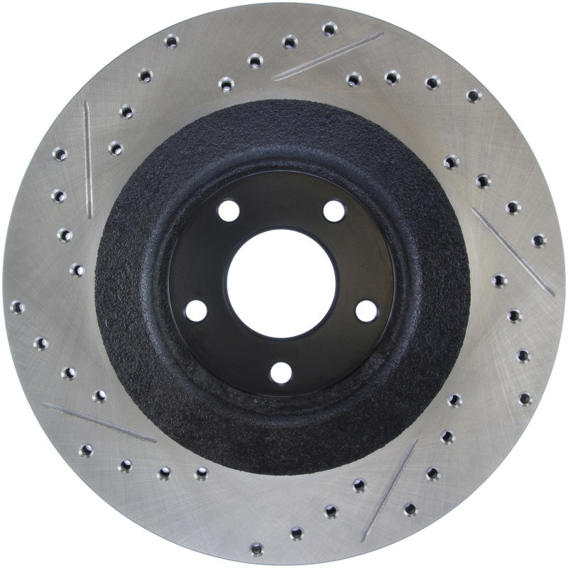 StopTech Slotted & Drilled Sport Front Brake Rotors for 13-14 Chrysler 200