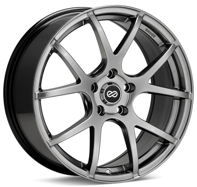 Enkei M52 18x8 5x114.3 50mm Hyper Black Wheel - 480-880-6550HB