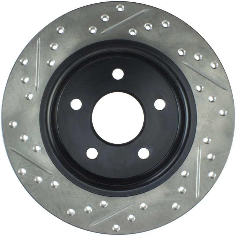 StopTech Sport Drilled/Slotted Rear Brake Rotors for 13-18 Ford Focus ST