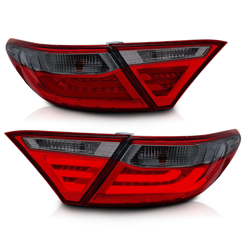 ANZO L.E.D Tail Light RED/SMOKE (4 PCS)  for 15-17 Toyota Camry