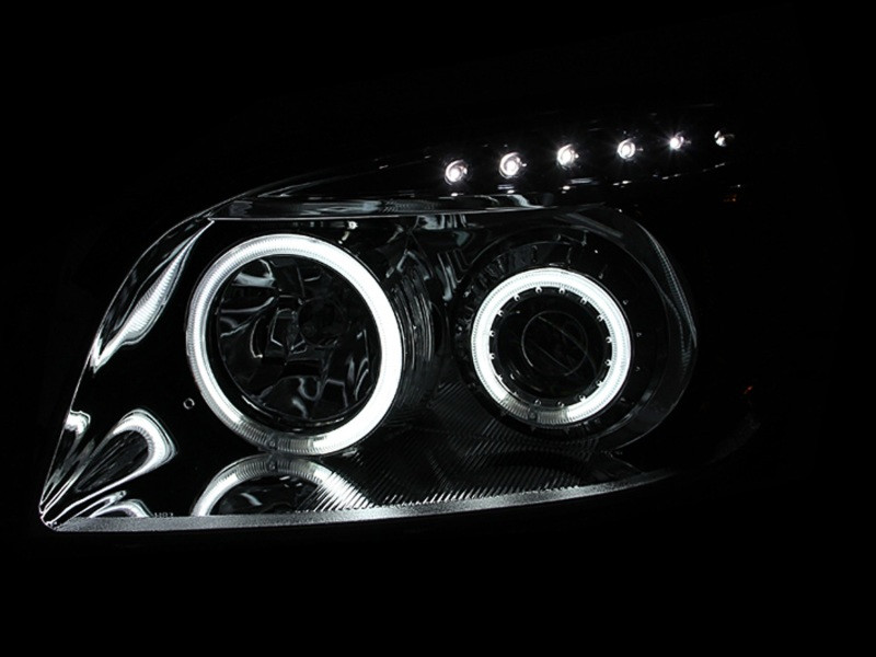 ANZO PROJECTOR HEADLIGHTS BLACK CLEAR (CCFL) for 06-08 Rav4