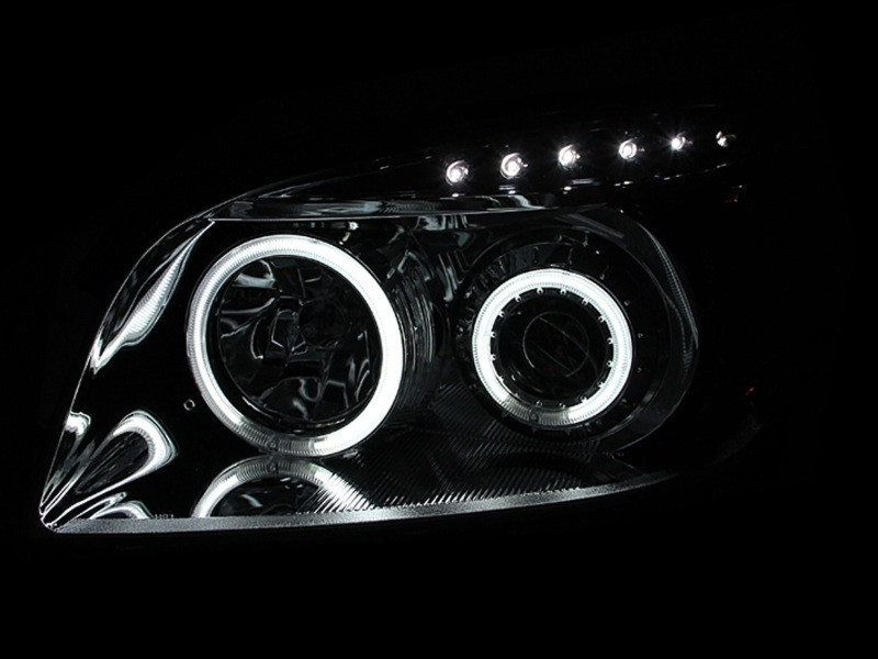 ANZO PROJECTOR HEADLIGHTS BLACK CLEAR (CCFL) for 06-08 Rav4