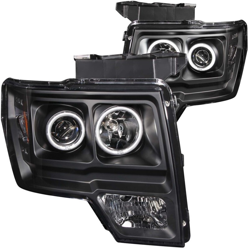 ANZO PROJECTOR HEADLIGHTS HALO LED BLACK (SMD LED) for 09-14 Ford F150