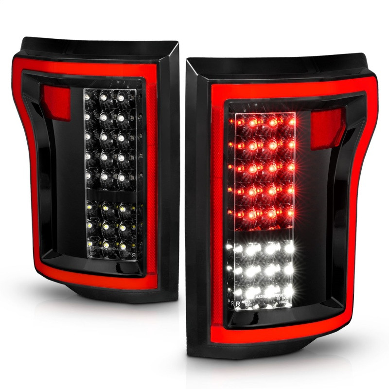 ANZO L.E.D Tail Light BLACK for 15-17 Ford F150 - 311261