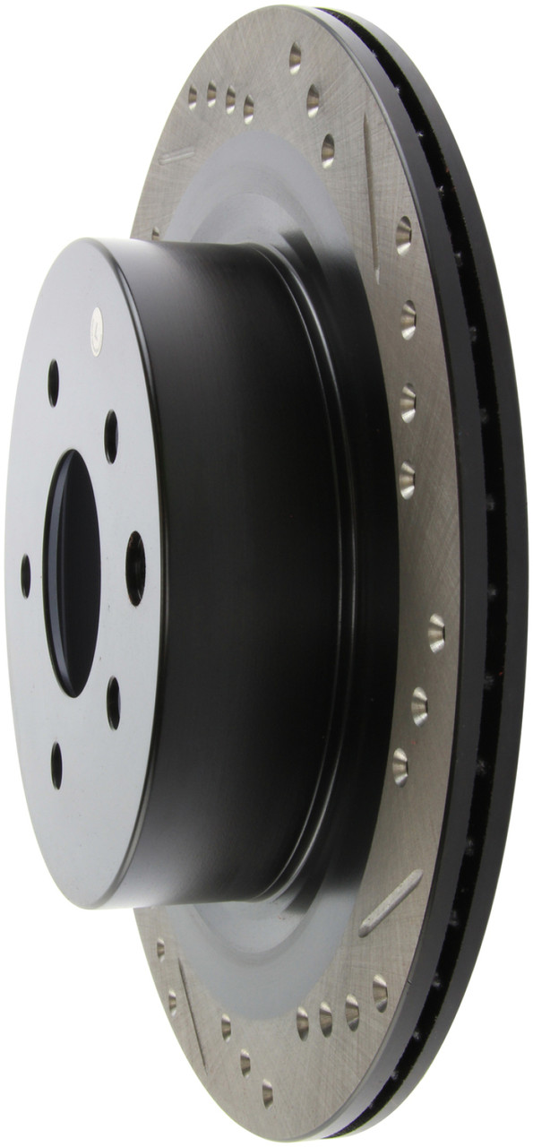 StopTech Slotted & Drilled Rear Brake Rotors for 09-13 G37 Base / 350z