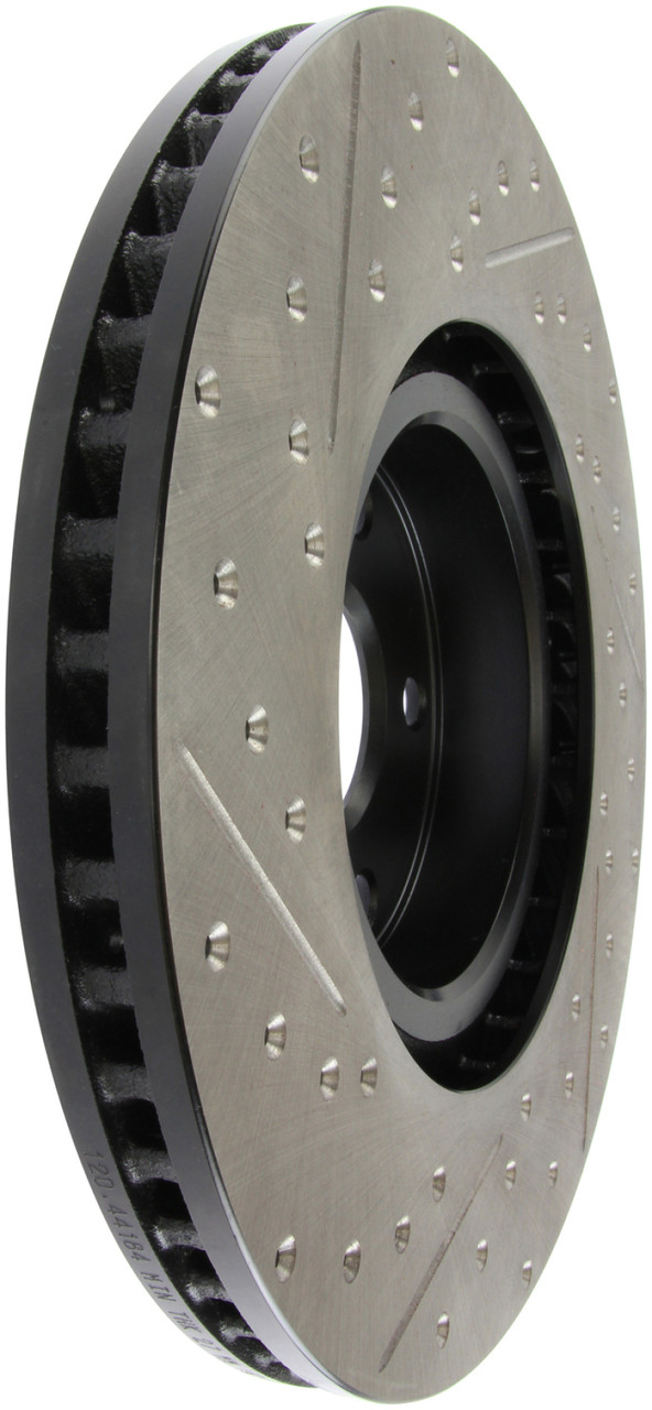 StopTech Slotted & Drilled Front Brake Rotors for 18-19 Lexus GS300