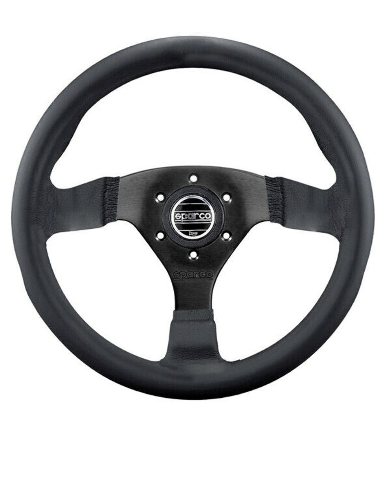 Sparco Strada Leather Steering Wheel - 015TSDLN