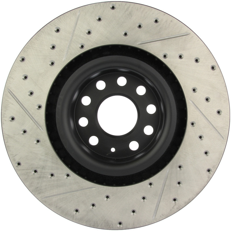 StopTech Slotted & Drilled Front Brake Rotors for 09 Volkswagen CC VR6