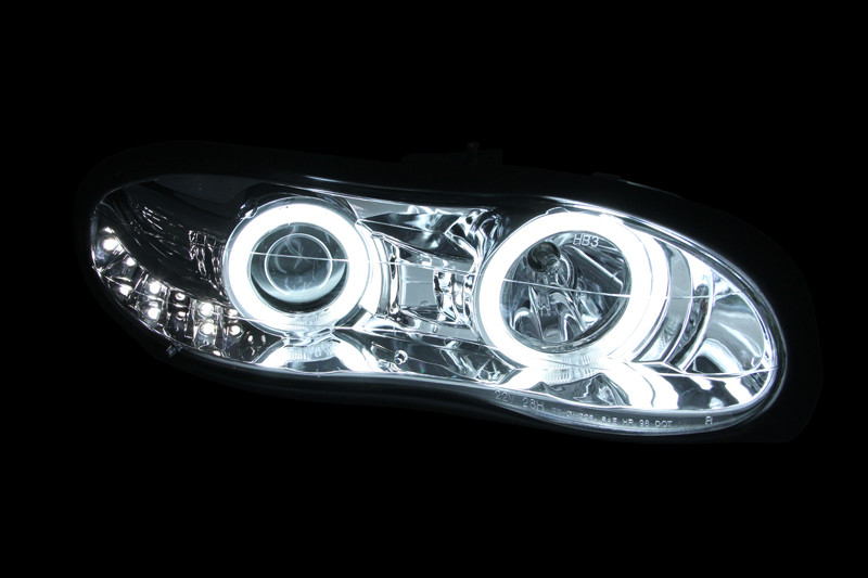 ANZO PROJECTOR HEADLIGHTS CHROME w/ HALO (CCFL) for 98-02 Camaro