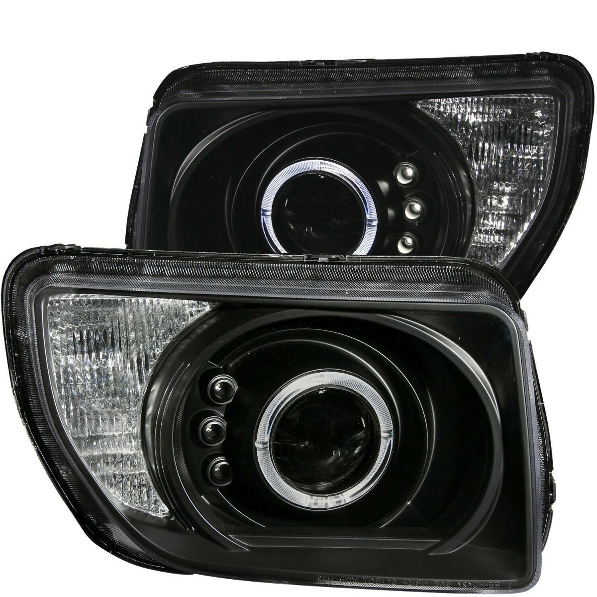 ANZO PROJECTOR HEADLIGHTS BLACK w/ HALO & LED for 03-06 Honda Element