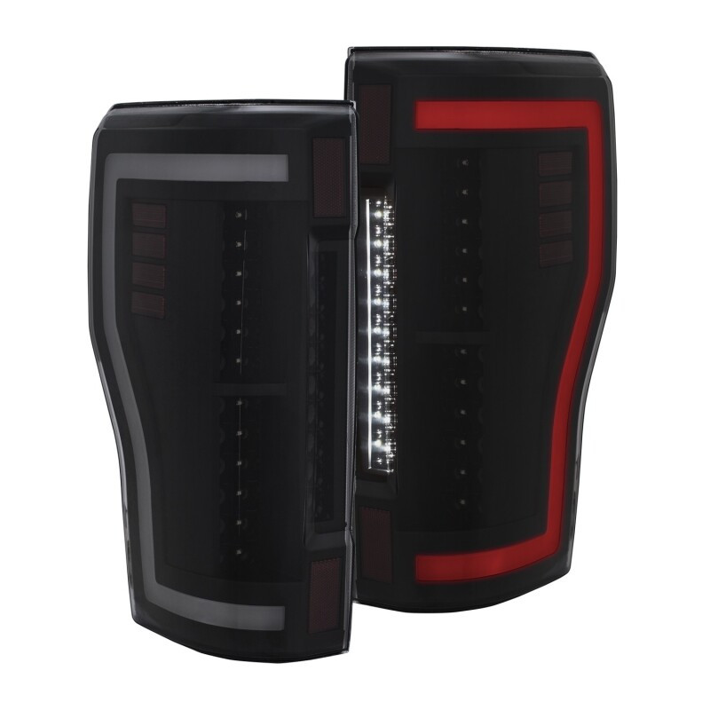 ANZO  L.E.D TAIL LIGHTS SMOKE for 17-18 Ford F250 F350 Super Duty