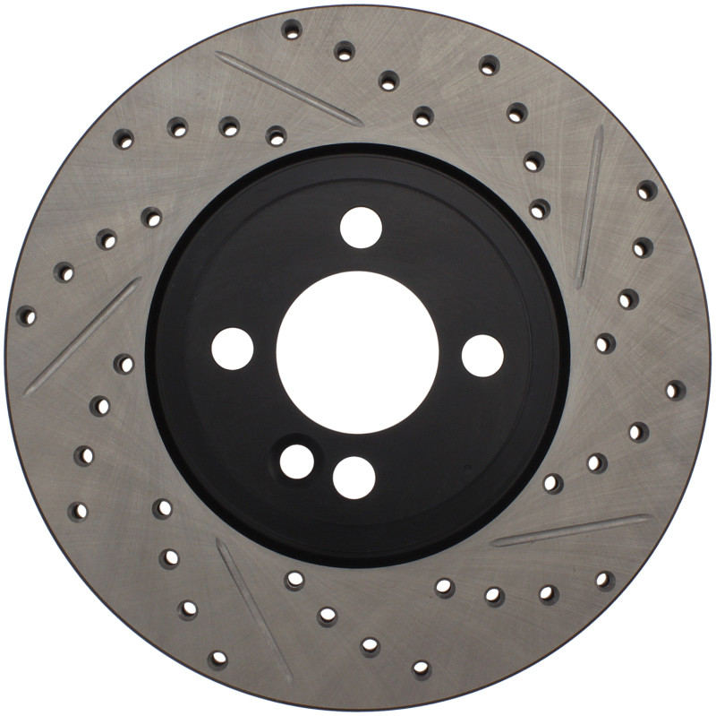 StopTech Slotted & Drilled Front Brake Rotors for 14-16 Mini Cooper