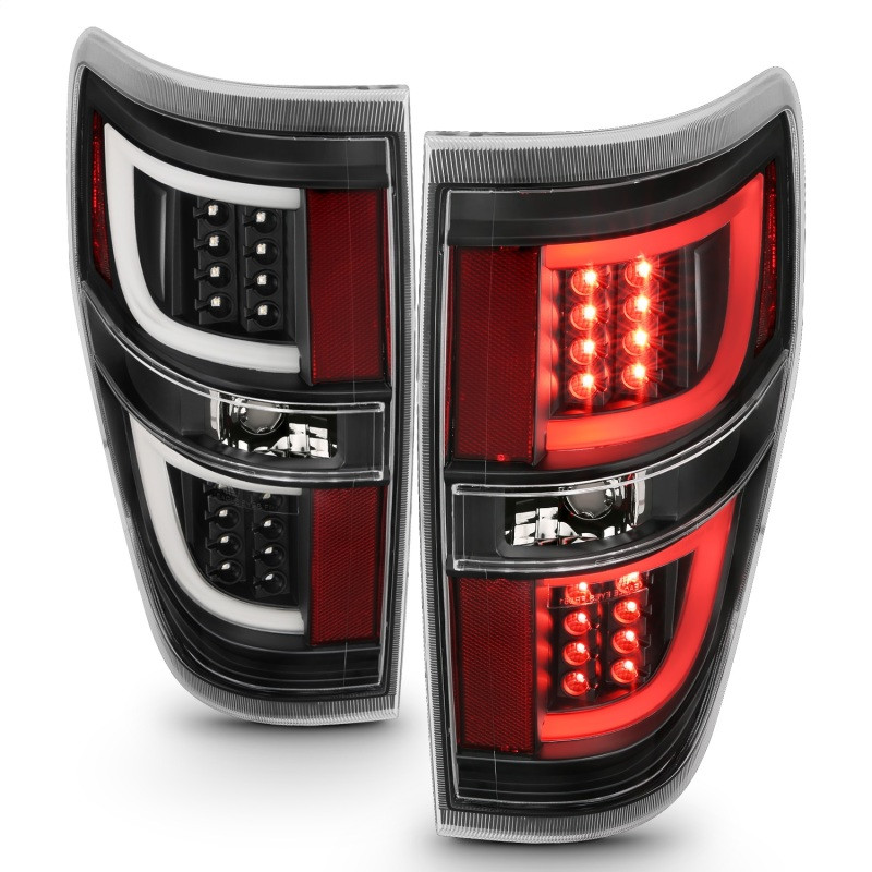 ANZO L.E.D Tail Light G2 BLACK for 09-14 Ford F150 - 311257