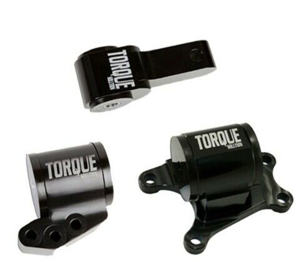 Torque Solution Billet 3 piece mount Kit for Evolution VII-IX 6 spd