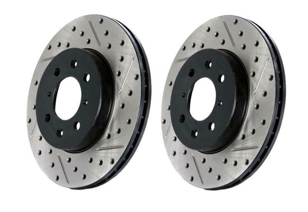 StopTech Slotted & Drilled Front Brake Rotors for 05-10 Honda Odyssey