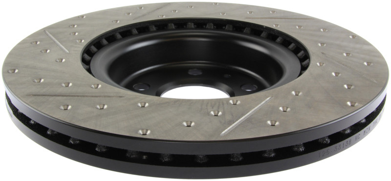 StopTech Slotted & Drilled Sport Front Brake Rotors for 14-18 Audi A6