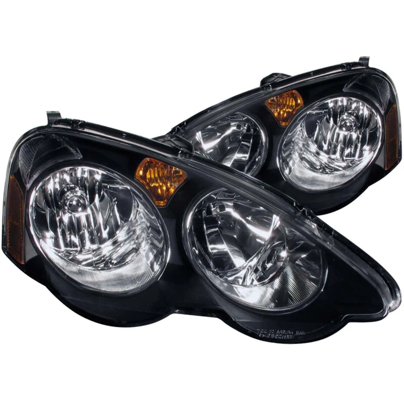 ANZO CRYSTAL HEADLIGHTS BLACK for 02-04 Acura RSX - 121209