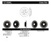StopTech Slotted & Drilled Rear Brake Rotors for 06-09 Honda Civic Ex/Si