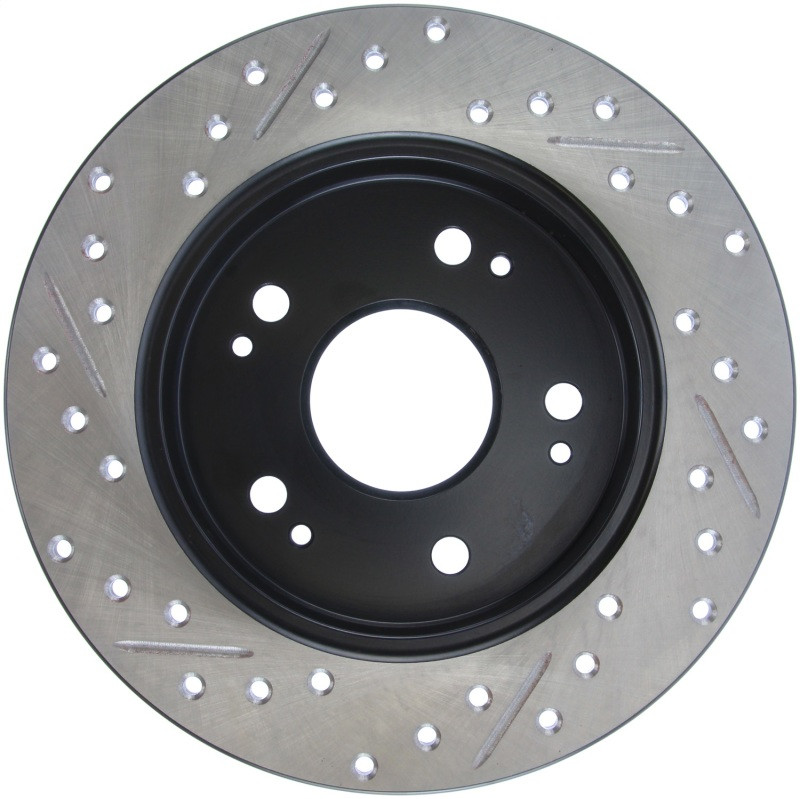 StopTech Slotted & Drilled Rear Brake Rotors for 06-09 Honda Civic Ex/Si